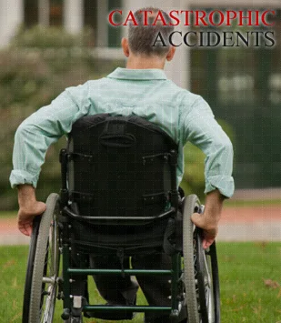 Man using a wheelchair outdoors